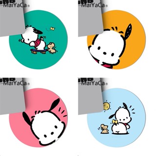แผ่นรองเมาส์ ทรงกลม กันลื่น ลายการ์ตูน Pochacco สวยงาม ขนาด 220x220 มม. สําหรับแล็ปท็อป พีซี