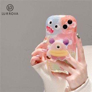 เคสโทรศัพท์มือถือ ซิลิโคนนุ่ม ลายดอกไม้มอนสเตอร์ สีครีม สําหรับ Samsung A54 A51 A52 A34 A32 A23 A13 A12 A02S A03S A04 A04E A50 A50S A30S M12 M04 M40S