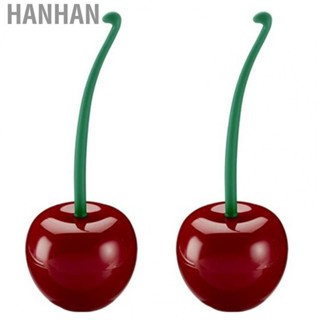 Hanhan Toilet Brush Set Cherry Style  Red Durable PP Long Handle Dense Brush Toilet Cleaner Brush