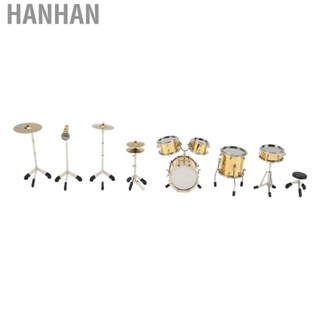 Hanhan Mini Drum Kit Model  Dollhouse Drum Kit Model Attractive Decorative  for Decoration