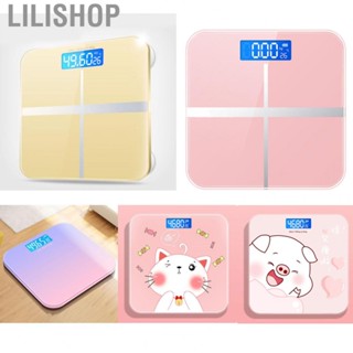 Lilishop Digital Weight Scale Tempered Glass Smart Accurate Measurement Digital Weight Scale for Home Use