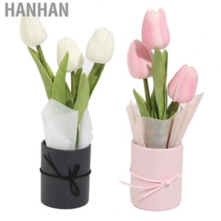 Hanhan DIY Tulip Bouquet  Artificial Flowers Bouquets Paper PU Handcraft  for Wedding