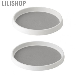 Lilishop Turntable Organizer Rotatable Design Nonslip Rubber Mat Durable Plastic Spinning Organizer for Seasoning Kitchen