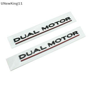 Unewking DUAL MOTOR สติกเกอร์ตราสัญลักษณ์ตัวอักษร สําหรับติดตกแต่งรถยนต์ Tesla Model 3