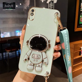 Andyh เคสโทรศัพท์มือถือ ลายนักบินอวกาศน่ารัก พร้อมสายคล้องยาว สําหรับ Xiaomi Redmi 9A