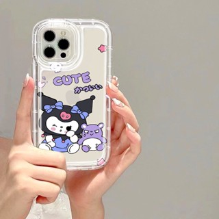 Yiki|เคสโทรศัพท์มือถือแบบนิ่ม ใส ลายการ์ตูน Kuromi Baku น่ารัก สําหรับ OPPO A57 A77 2022 A57E A57S A77S A33 A53 2020 A76 A96 A95 A94 A93 A74 A73 A55 A54 4G A52 A92 A5 A9 2020