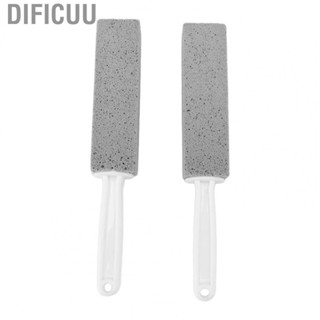 Dificuu 2 Pcs Toilet Pumice Stone Pumice Stone Toilet Brush Cleaner Scrubber with Handle for Tile Bath Kitchen Household