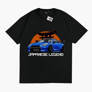 เสื้อยืด พิมพ์ลายรถยนต์ Sakazuki NISSAN SKYLINE R35 GODZILLA