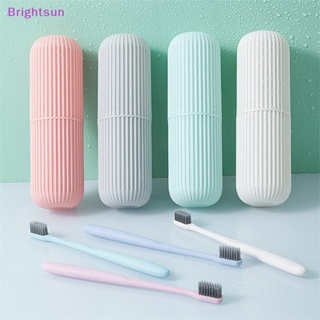 Brightsun ใหม่ กล่องเก็บแปรงสีฟัน ยาสีฟัน แบบพกพา สําหรับเดินทาง