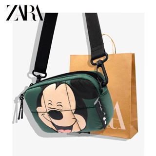 Zara Co กระเป๋าเป้สะพายหลัง ลายการ์ตูนดิสนีย์ มิกกี้เมาส์ น้ําหนักเบา ใส่โทรศัพท์มือถือได้ สําหรับเด็กผู้หญิง