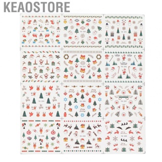 Keaostore Nail Art Christmas  Safe Good Looking Removable Decals For