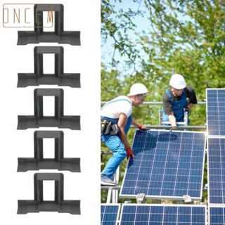 【ONCEMOREAGAIN】Frame 30/35/40mm 5pcs Black Plastic Solar Panel Mud Removal Clip Stagnant