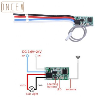 【ONCEMOREAGAIN】RF Relay Module ASK/OOK Controller DC 3.6V~24V RF Relay Receiver RX500