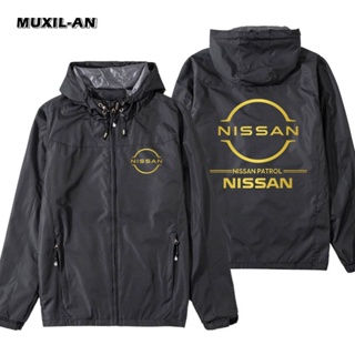 NISSAN new standard car shop custom work jacket DAYZ NOTE MARCH Sentra Leaf sunny Altima Skyline MAXIMA JUKE Ariya Rogue QASHQAI TEANA murano Patrol NV200 Elgrand outdoor driving hooded windbreaker