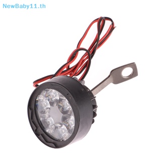 Onebaby ไฟตัดหมอก Led 6 ดวง 12V ทรงวงรี สว่างมาก สีขาว สําหรับรถจักรยานยนต์