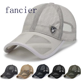 Fancier หมวกเบสบอล ผ้าตาข่าย เหมาะกับฤดูร้อน สําหรับผู้ชาย และผู้หญิง ใส่วิ่ง เล่นกีฬากลางแจ้ง