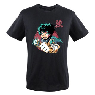 เสื้อยืดแขนสั้น คอกลม พิมพ์ลายกราฟิก My Hero Academia Deku ขนาดใหญ่ แฟชั่นฤดูร้อน สไตล์คลาสสิก สําหรับผู้ชาย 2023