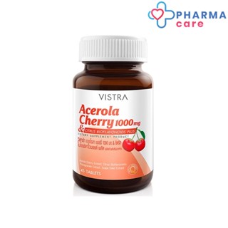 VISTRA Acerola Cherry 1000 mg. (45 Tablets) 62.25g. [PC]