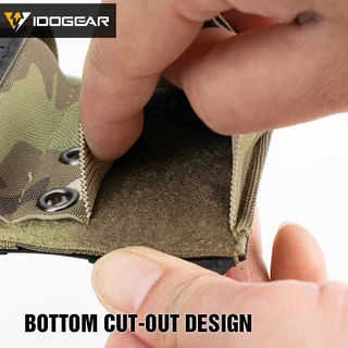 Idogear กระเป๋ายุทธวิธี กระเป๋าคู่ สําหรับนิตยสาร 9 มม. MOLLE เปิดด้านบน MOLLE กระเป๋าแม็ก วาดเร็ว น้ําหนักเบา 3590