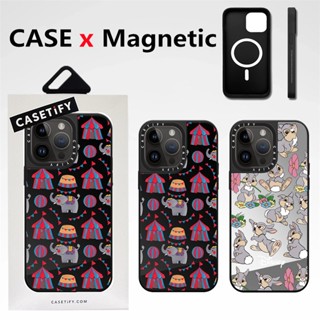 Casetify เคสโทรศัพท์มือถือแบบแข็ง กันกระแทก ลายช้างดิสนีย์ พร้อมกล่องใส่บัตร คุณภาพสูง สําหรับ iPhone 14 Pro Max 12 13 Pro Max