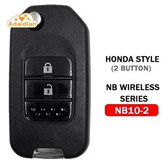 กุญแจรีโมตรถยนต์ 2 ปุ่ม แบบเปลี่ยน สําหรับ KEYDIY NB10-2 KD Honda Style KD900 KD-X2 KD MINI KD-MAX