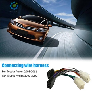 Iso อะแดปเตอร์เชื่อมต่อสายไฟสเตอริโอรถยนต์ สําหรับ Toyota Camry Corolla R1BO [Hidduck.th]