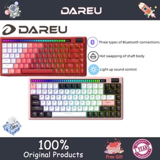 Dareu A84pro คีย์บอร์ดบลูทูธไร้สาย RGB