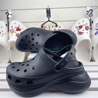 Crocs รองเท้าแพลตฟอร์ม ส้นหนา แบบกลวง สําหรับผู้หญิง 206302