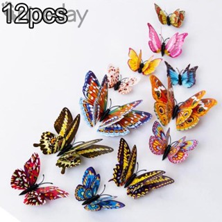 #NICEDAY-Butterfly Wall Stickers Self adhesive Home Office Living room Mirror Set