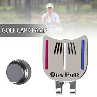 Alignment Golf Putting Aiming Ball Marker Magnetic Hat Clip One Putt Tool