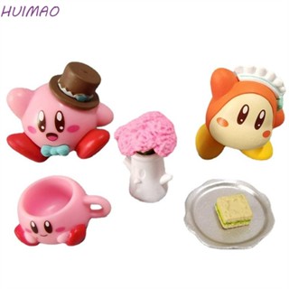 HUIMAO ตุ๊กตาฟิกเกอร์ Kirby สีชมพู สําหรับตกแต่งคริสต์มาส DIY