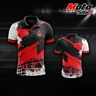 MOTOSHIRT MITSUBISHI MIT-A03-22 เสื้อคอปกแขนสั้น🤞