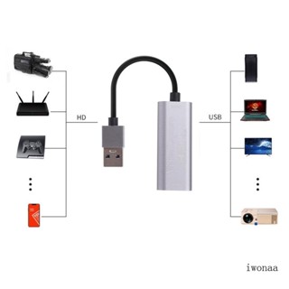 Iwo การ์ดจับภาพวิดีโอ USB3 0 4K 1080P สําหรับการเรียนการสอน ถ่ายทอดสด