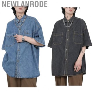 Newlanrode Men Work Shirt  Comfortable Fashion Two Pockets Durable for Everyday Wear