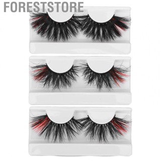 Foreststore False Lashes  Curly Colored Fake Eyelashes Lightweight for Performance