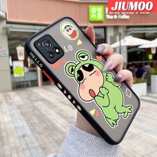 เคสโทรศัพท์มือถือใส ขอบสี่เหลี่ยม กันกระแทก ลายการ์ตูนชินจังซน สําหรับ VIVO Y52S Y31s Y54s IQOO U3 IQOO U3X