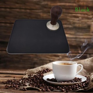 แผ่นซิลิโคน เกรดอาหาร สีดํา กันลื่น สําหรับวางผงกาแฟ เอสเปรสโซ่ ลาเต้