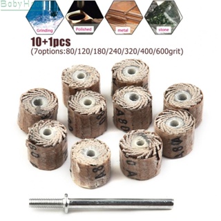 【Big Discounts】10+1pcs 80-600Grit Flap Wheel Disc Sanding Drill Abrasive Sandpaper Polishing#BBHOOD