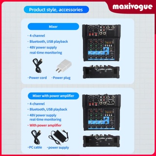 [Maxivogue] เครื่องมิกเซอร์เสียง พร้อมไมโครโฟนไร้สาย 2 ชิ้น สําหรับปาร์ตี้สตูดิโอ