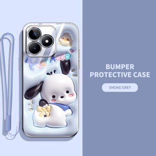 เคสโทรศัพท์มือถือ ลายสัตว์ และพืชน่ารัก 3D พร้อมสายคล้อง สําหรับ OPPO Realme C53 Realme Narzo N53