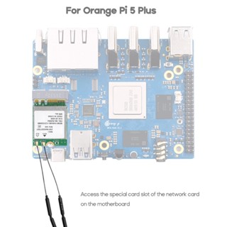 R* การ์ดไร้สาย สําหรับ Orange Pi 5 Plus Wifi 6 BT5 2 Card DualBand 2 4GHz 5GHz