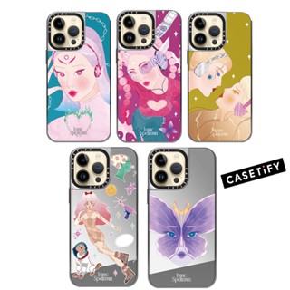 เคสโทรศัพท์มือถือแบบแข็ง กันกระแทก พร้อมกระจก ลาย lsaac Spellman Fantasy Girl หรูหรา สําหรับ iPhone 14 11 12 13 Pro Max 14 Plus