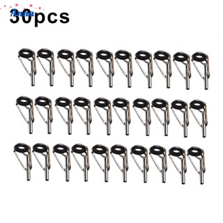 【Anna】Fishing Rod Guide Rings 6 Kinds of Diameter Part Iron 30pcs Set Smooth