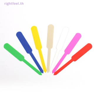 Rightfeel.th ใหม่ ป้ายแท็กพลาสติก กันน้ํา สําหรับติดกระถางดอกไม้ เนอสเซอรี่ 100 ชิ้น