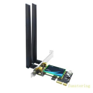 Fun การ์ดไวไฟไร้สาย 2 4G 5G Dual-Band PCIE BT4 0 Ethernet 802 11AC 1200M