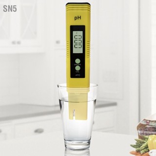 SN5 จอแสดงผลดิจิตอล PH Meter ความแม่นยำสูงขนาดเล็กประสิทธิภาพคงที่ปากกาทดสอบค่า สำหรับตู้ปลา