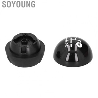 Soyoung Car-styling Car Cover Gear Knob with Decorative Replacement Kit Fit for Fiat 500 500C 2007‑2018 LHD RHD car