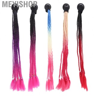 Meyishop Braids Ponytail  Removable Attractive Variety Colors Firm Motorcycle Hair for Decoration