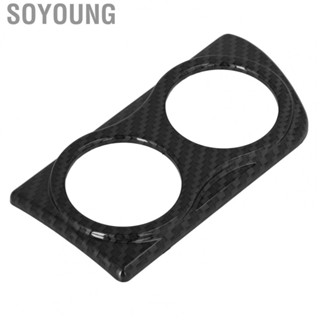 Soyoung Air Vent Twin Gauge Pod Cover  Easy To Install Smooth Surface Rounded Edge ABS Double Frame for Car