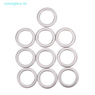 Remitglory แหวนสเตนเลส สําหรับแป้นเหยียบจักรยาน 10 ชิ้น